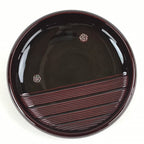 Japanese Lacquered Wooden Kashiki Snack Bowl Vtg Raden Flowers Kashibachi L13