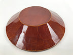 Japanese Lacquered Wooden Kashiki Snack Bowl Vtg Shunkei-Nuri Kashibachi L147