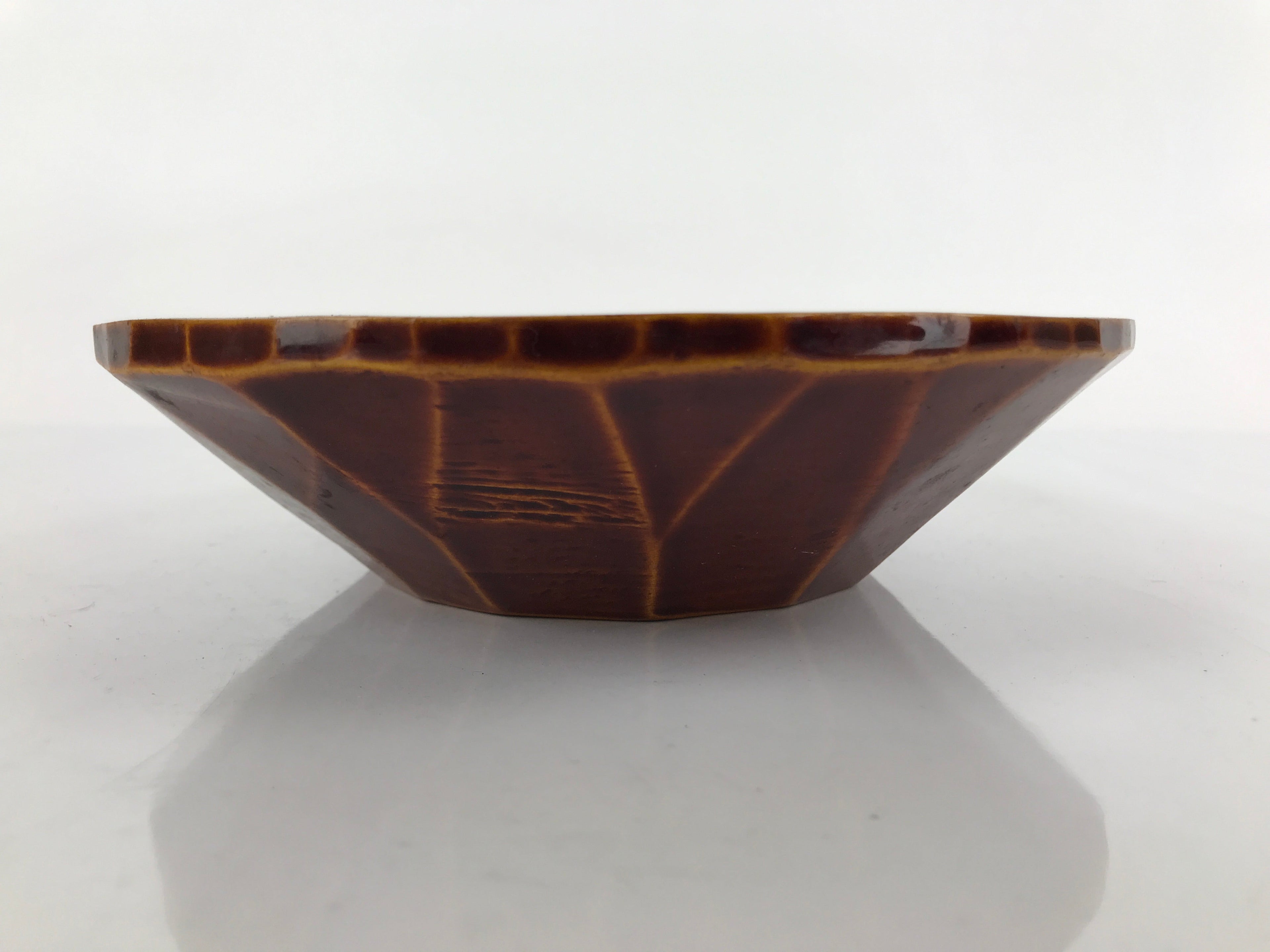 Japanese Lacquered Wooden Kashiki Snack Bowl Vtg Shunkei-Nuri Kashibachi L148