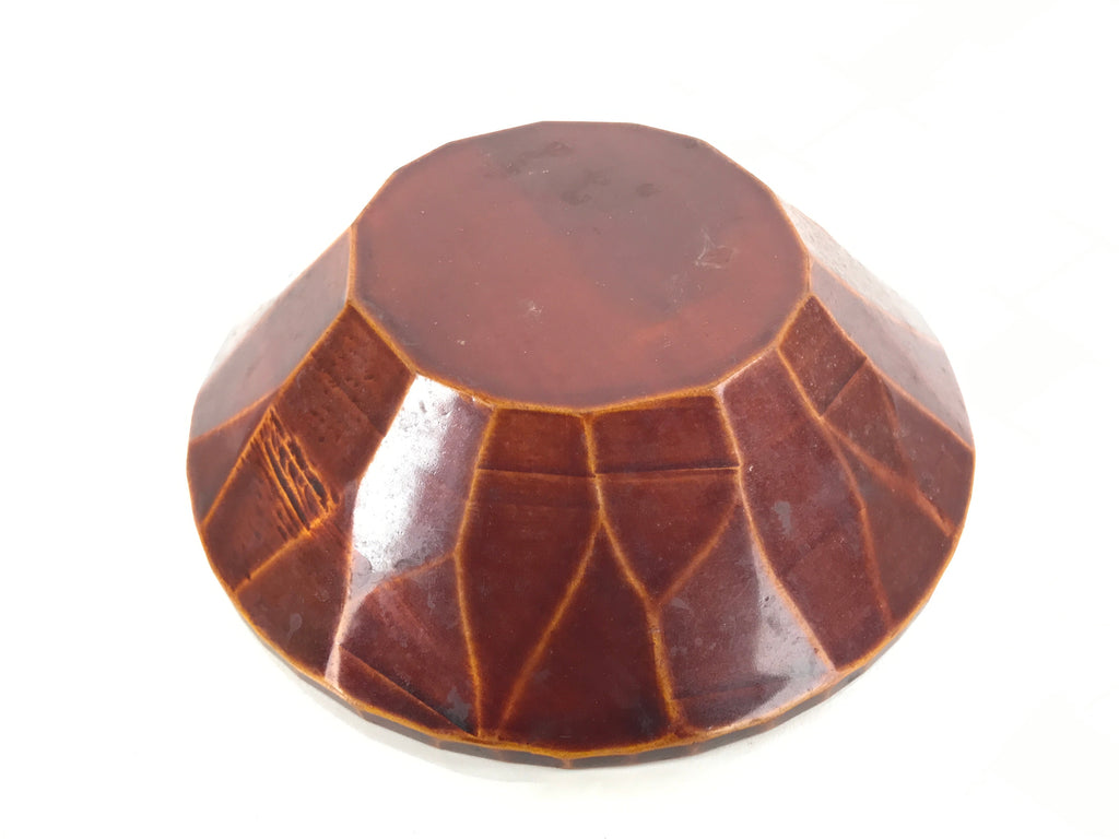 Japanese Lacquered Wooden Kashiki Snack Bowl Vtg Shunkei-Nuri Kashibachi L148