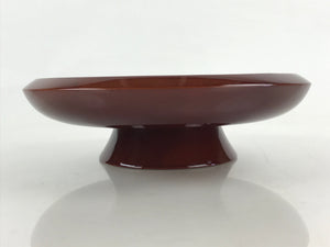 Japanese Lacquered Wooden Kashiki Snack Bowl Vtg Shunkei-Nuri Kashibachi UR980