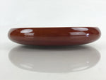 Japanese Lacquered Wooden Kashiki Snack Bowl Vtg Shunkei-Nuri Kashibachi UR981