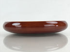 Japanese Lacquered Wooden Kashiki Snack Bowl Vtg Shunkei-Nuri Kashibachi UR981