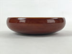 Japanese Lacquered Wooden Kashiki Snack Bowl Vtg Shunkei Nuri Small Round L50