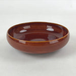 Japanese Lacquered Wooden Kashiki Snack Bowl Vtg Shunkei Nuri Small Round L50