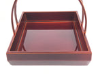 Japanese Lacquered Wooden Kashiki Snack Tray Kashibachi Hida Shunkei LWB129