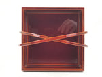 Japanese Lacquered Wooden Kashiki Snack Tray Kashibachi Hida Shunkei LWB129