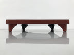 Japanese Lacquered Wooden Legged Ozen Table Vtg Meal Serving Tray Red Gold L560