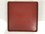 Japanese Lacquered Wooden Legged Ozen Table Vtg Meal Serving Tray Red Gold L561