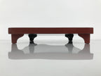 Japanese Lacquered Wooden Legged Ozen Table Vtg Meal Serving Tray Red Gold L561