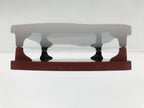 Japanese Lacquered Wooden Legged Ozen Table Vtg Meal Serving Tray Red Gold L561
