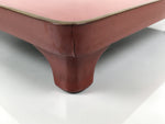 Japanese Lacquered Wooden Legged Ozen Table Vtg Meal Serving Tray Red Gold L562