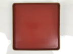 Japanese Lacquered Wooden Legged Ozen Table Vtg Meal Serving Tray Red Gold L562