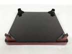 Japanese Lacquered Wooden Legged Ozen Table Vtg Meal Serving Tray Red Gold L563