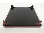 Japanese Lacquered Wooden Legged Ozen Table Vtg Meal Serving Tray Red Gold L563