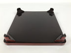 Japanese Lacquered Wooden Legged Ozen Table Vtg Meal Serving Tray Red Gold L564