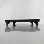 Japanese Lacquered Wooden Legged Table Vtg Ozen Serving Tray Makie Birds L368
