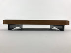 Japanese Lacquered Wooden Legged Tray Table Vtg Square Ozen Black Brown UR984