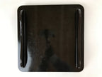 Japanese Lacquered Wooden Legged Tray Table Vtg Square Ozen Black Red L104