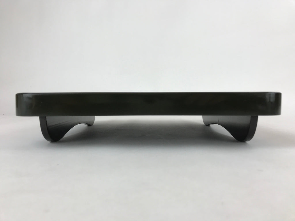 Japanese Lacquered Wooden Legged Tray Table Vtg Square Ozen Black Red L104
