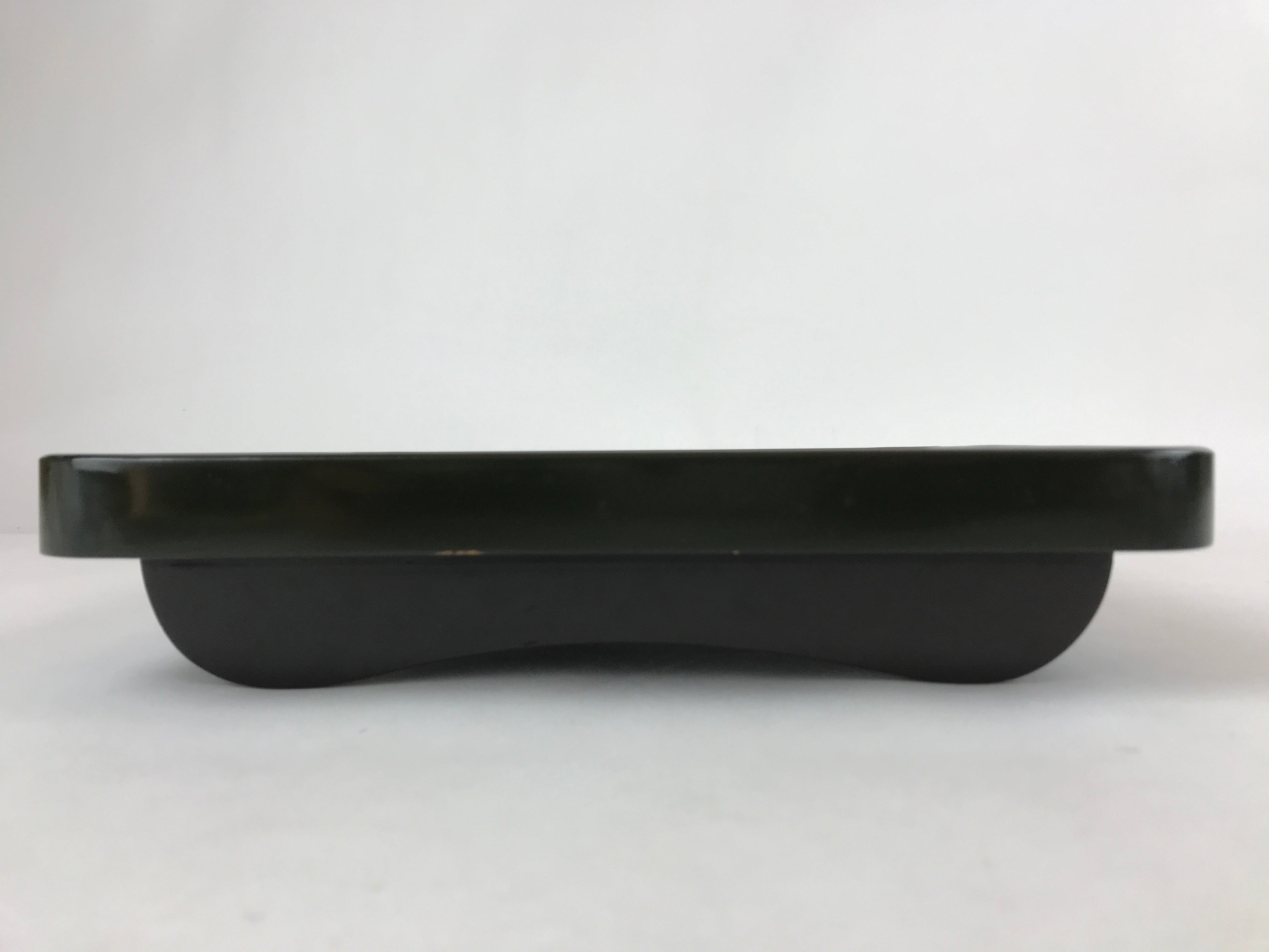 Japanese Lacquered Wooden Legged Tray Table Vtg Square Ozen Black Red L104