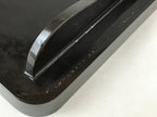Japanese Lacquered Wooden Legged Tray Table Vtg Square Ozen Black Red L105