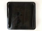 Japanese Lacquered Wooden Legged Tray Table Vtg Square Ozen Black Red L105