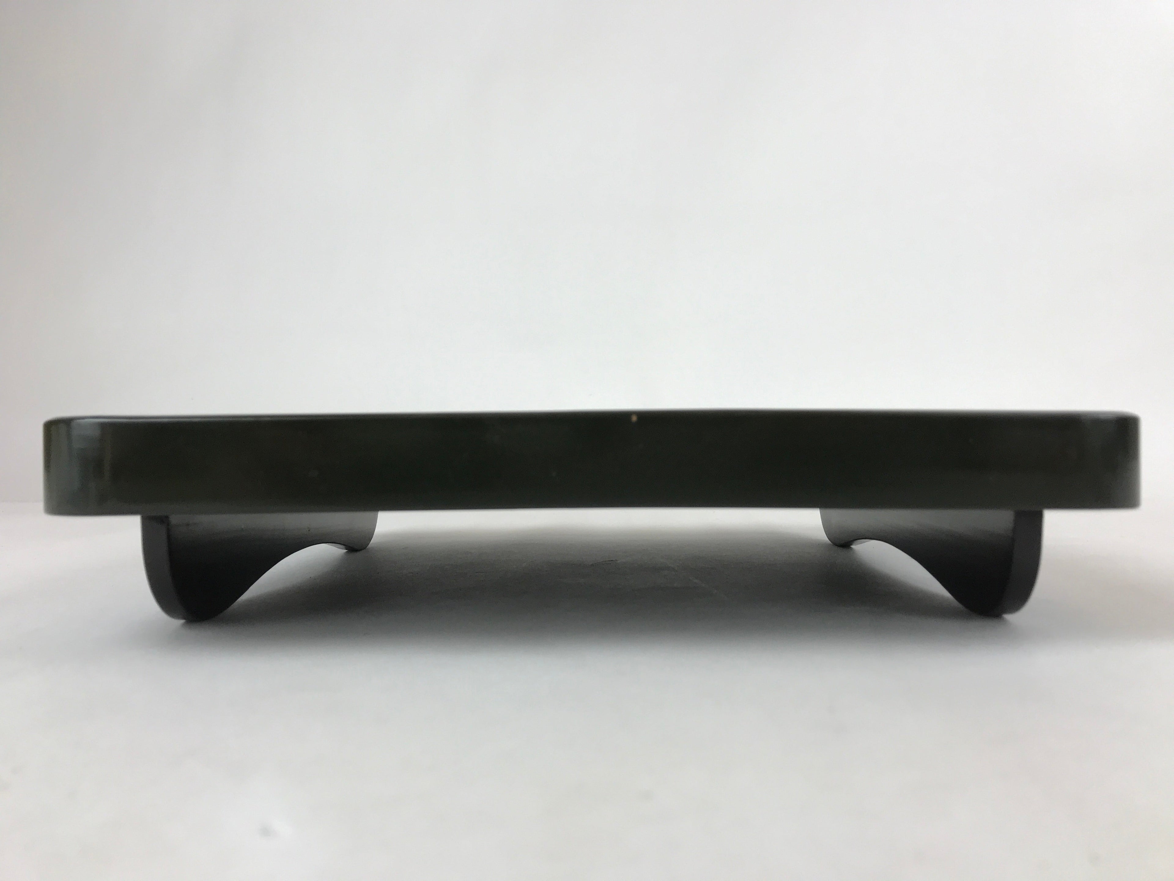 Japanese Lacquered Wooden Legged Tray Table Vtg Square Ozen Black Red L105