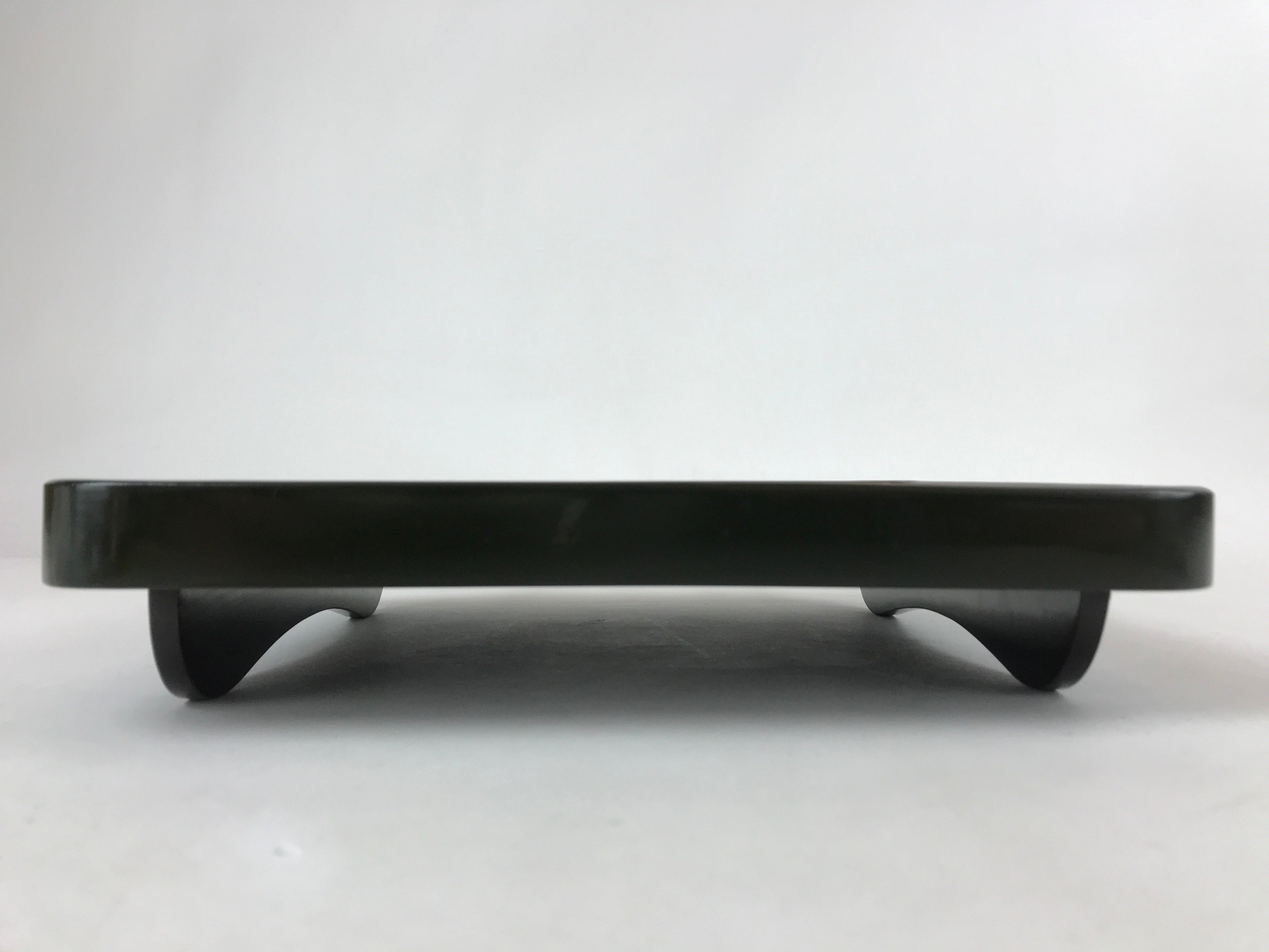 Japanese Lacquered Wooden Legged Tray Table Vtg Square Ozen Black Red L107