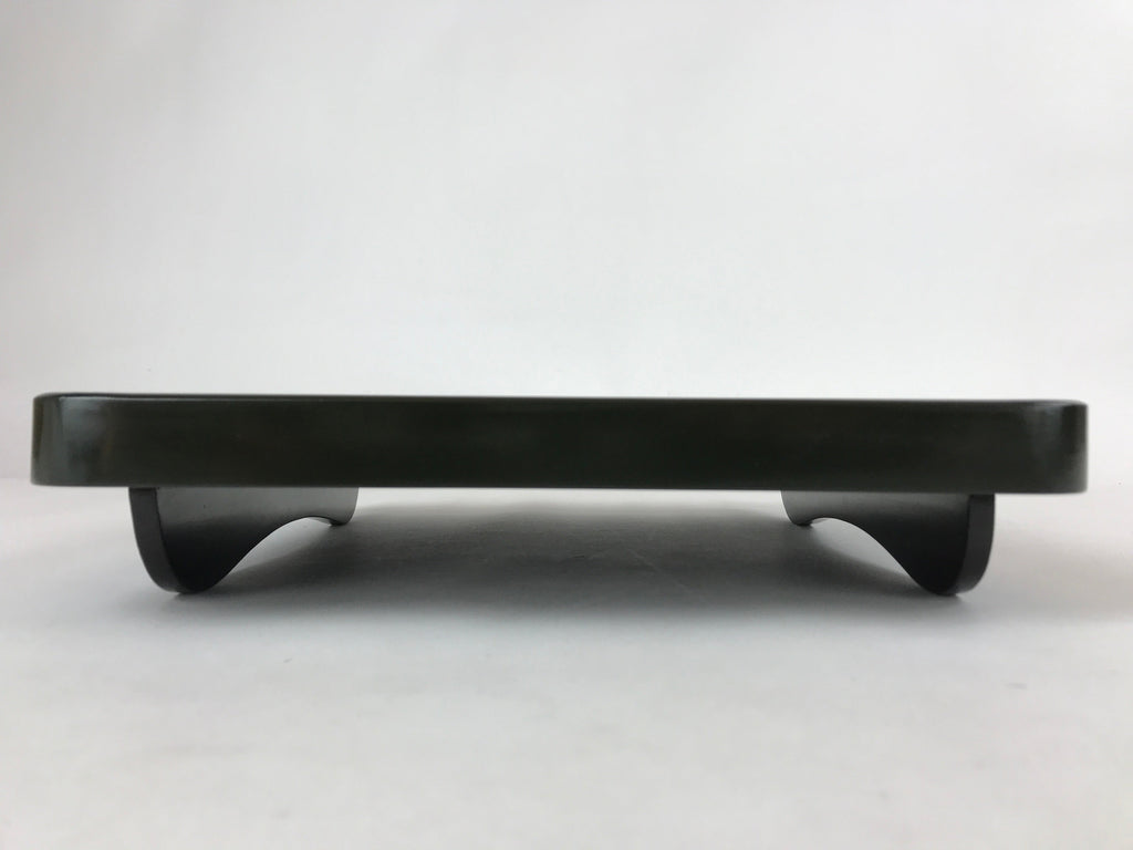 Japanese Lacquered Wooden Legged Tray Table Vtg Square Ozen Black Red L107