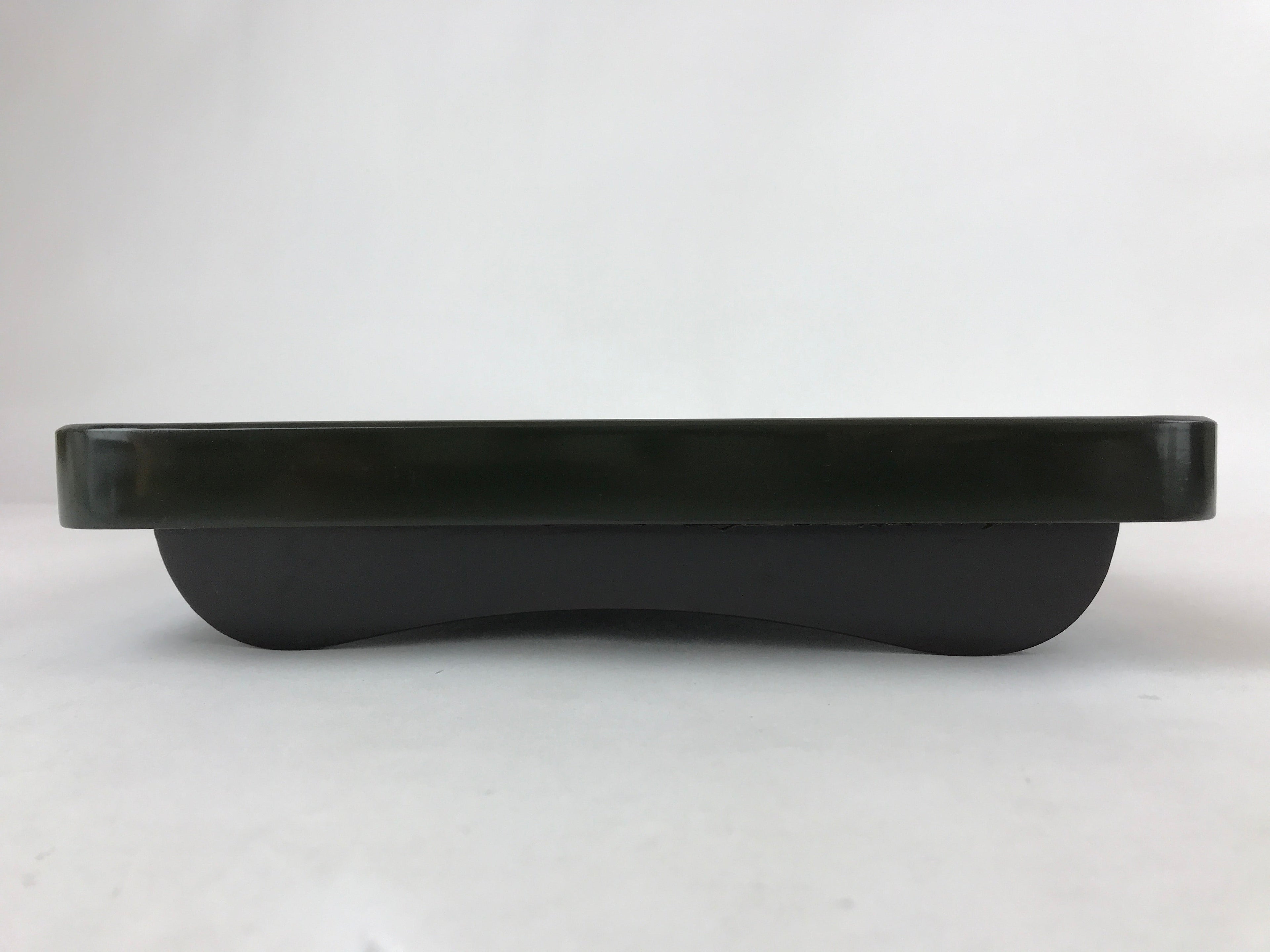Japanese Lacquered Wooden Legged Tray Table Vtg Square Ozen Black Red L107