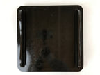 Japanese Lacquered Wooden Legged Tray Table Vtg Square Ozen Black Red L108