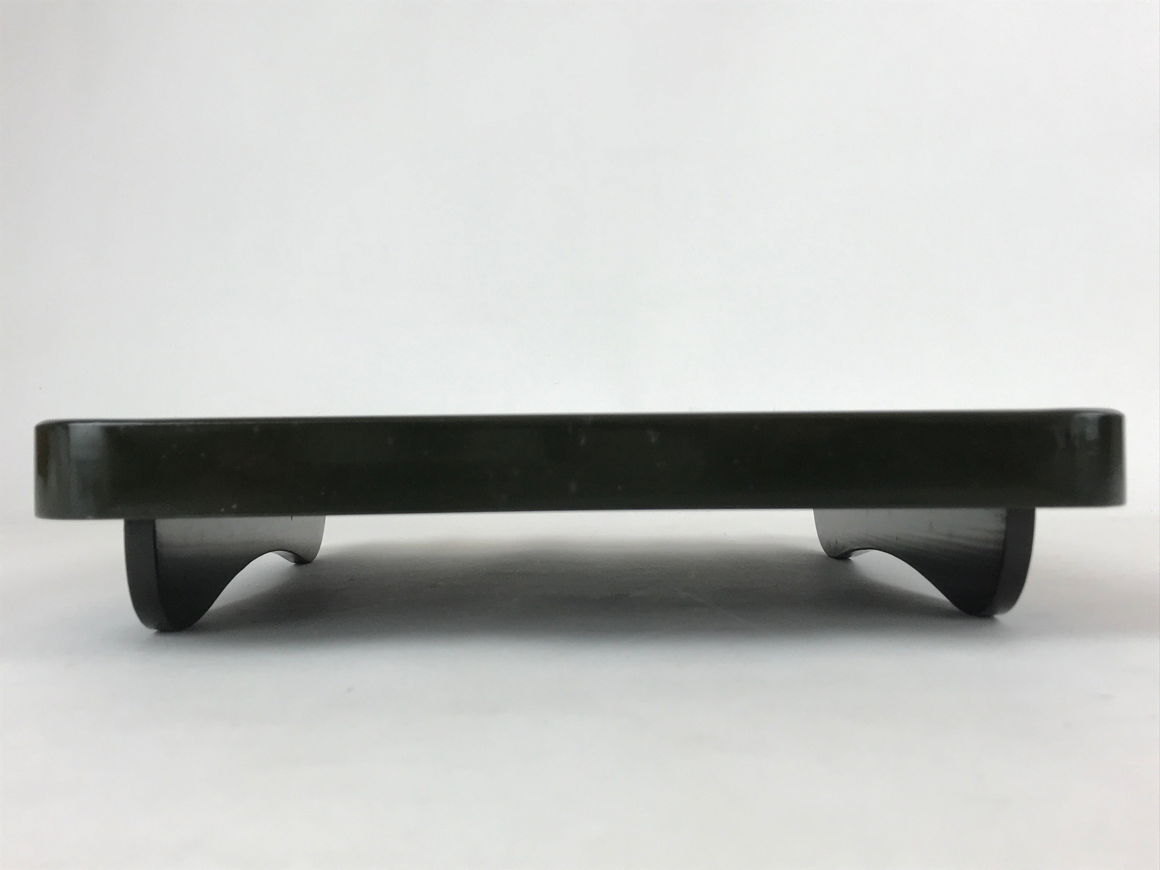 Japanese Lacquered Wooden Legged Tray Table Vtg Square Ozen Black Red L108