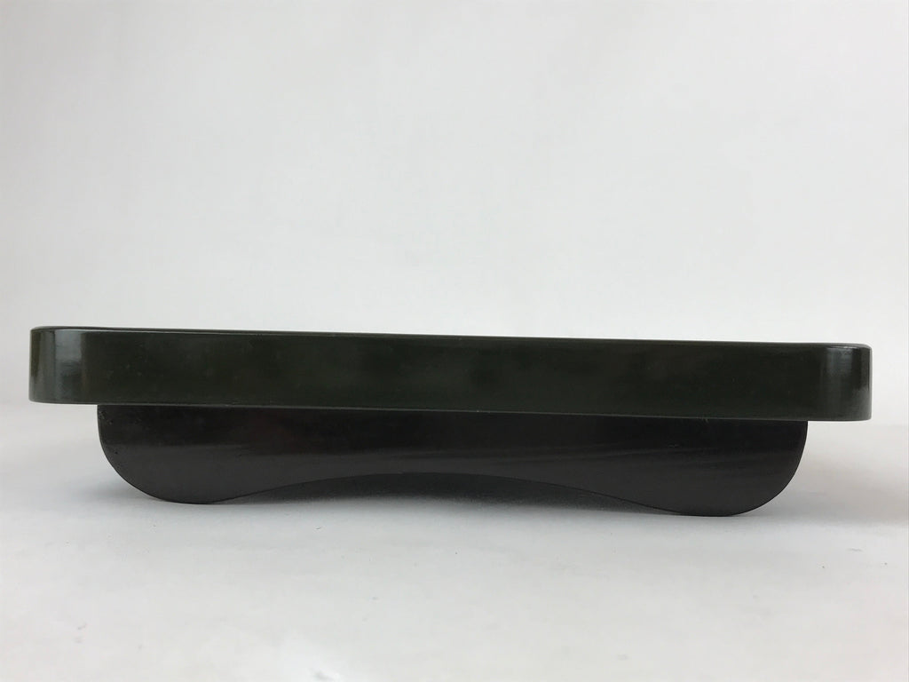 Japanese Lacquered Wooden Legged Tray Table Vtg Square Ozen Black Red L108