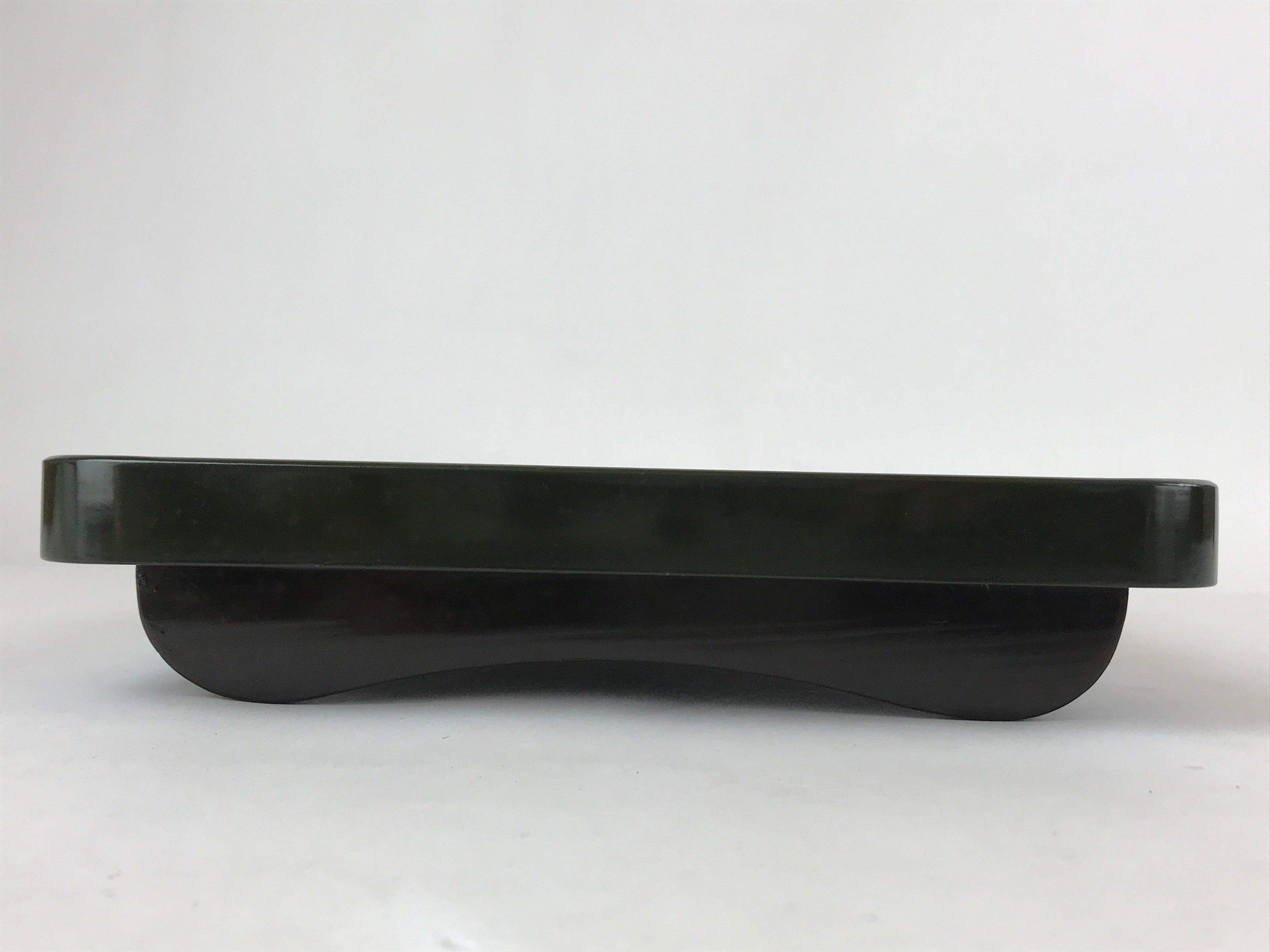 Japanese Lacquered Wooden Legged Tray Table Vtg Square Ozen Black Red L108