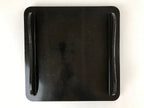 Japanese Lacquered Wooden Legged Tray Table Vtg Square Ozen Black Red L109