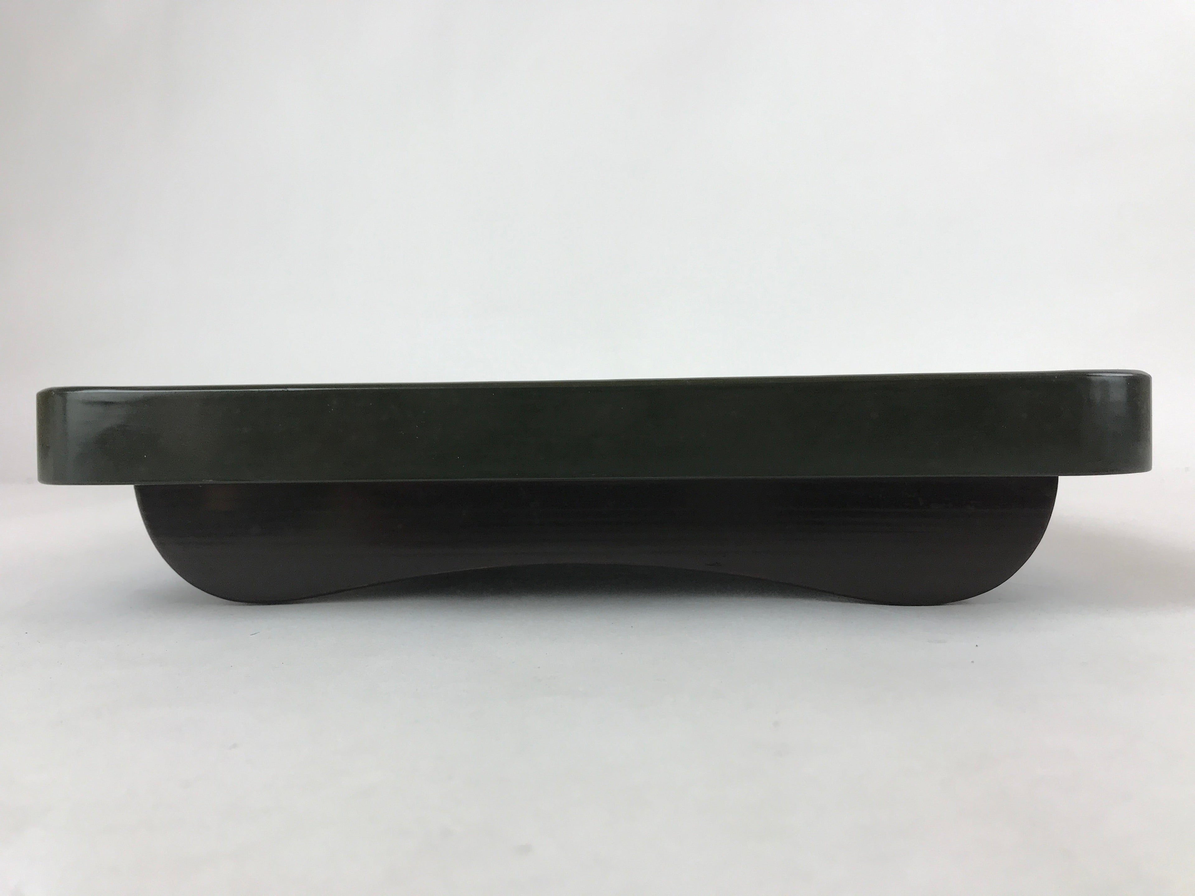 Japanese Lacquered Wooden Legged Tray Table Vtg Square Ozen Black Red L109