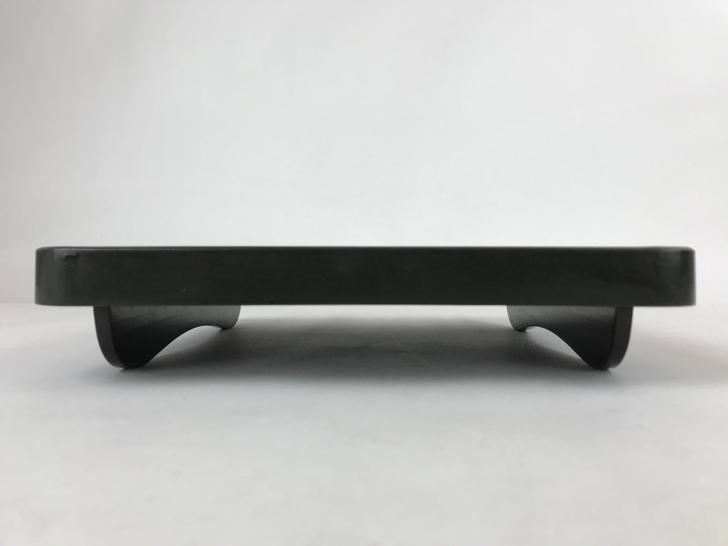 Japanese Lacquered Wooden Legged Tray Table Vtg Square Ozen Black Red L109