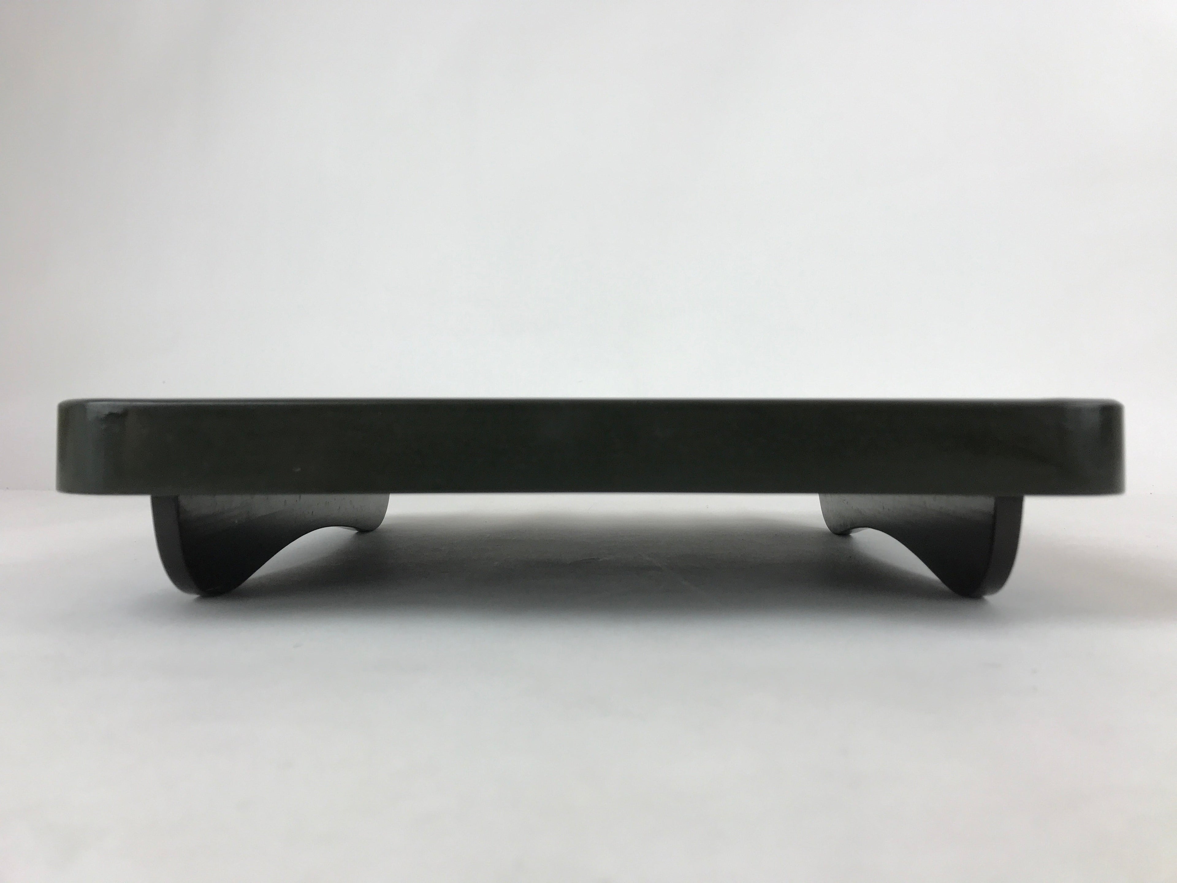 Japanese Lacquered Wooden Legged Tray Table Vtg Square Ozen Black Red L109