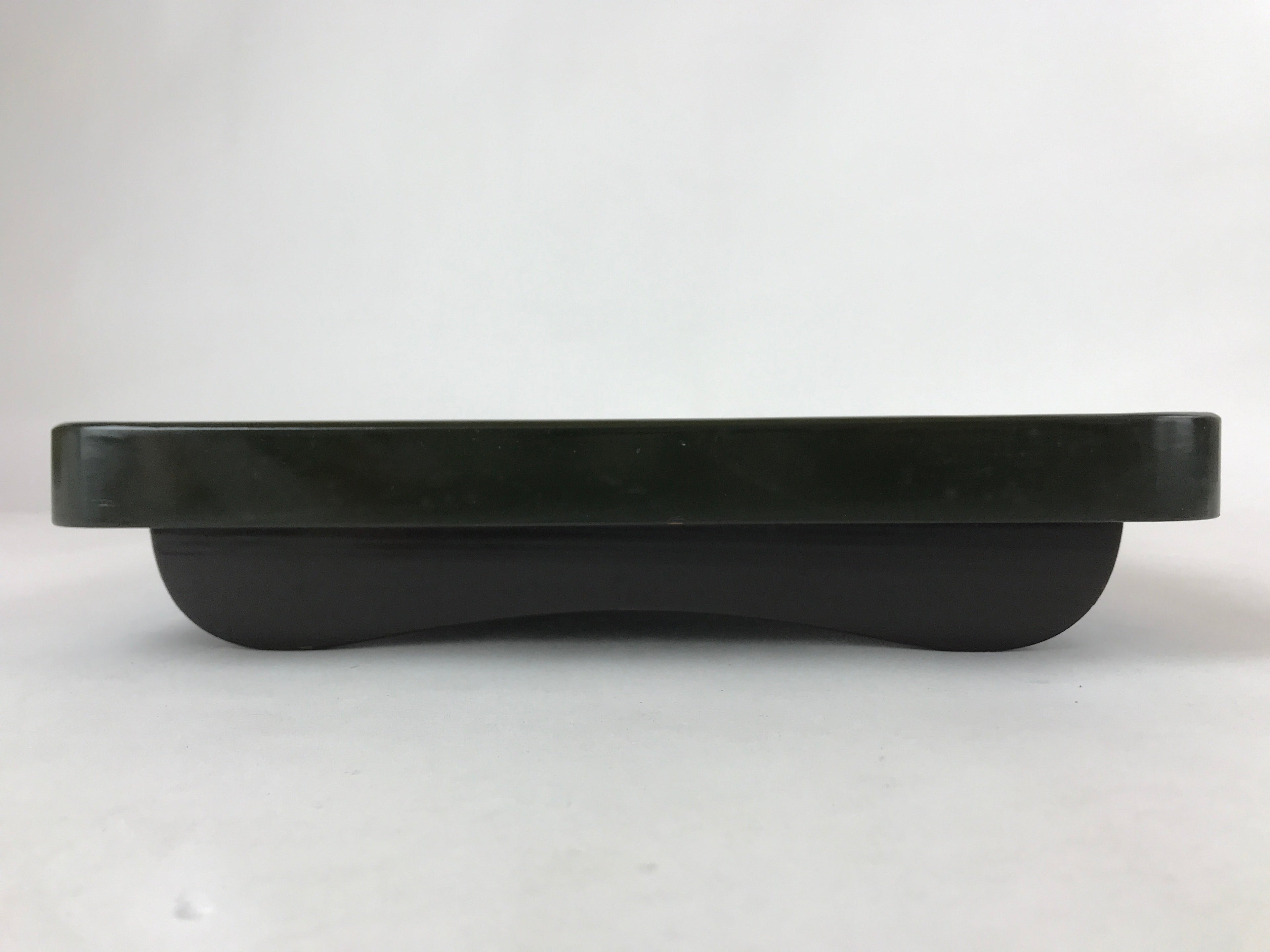 Japanese Lacquered Wooden Legged Tray Table Vtg Square Ozen Black Red L109