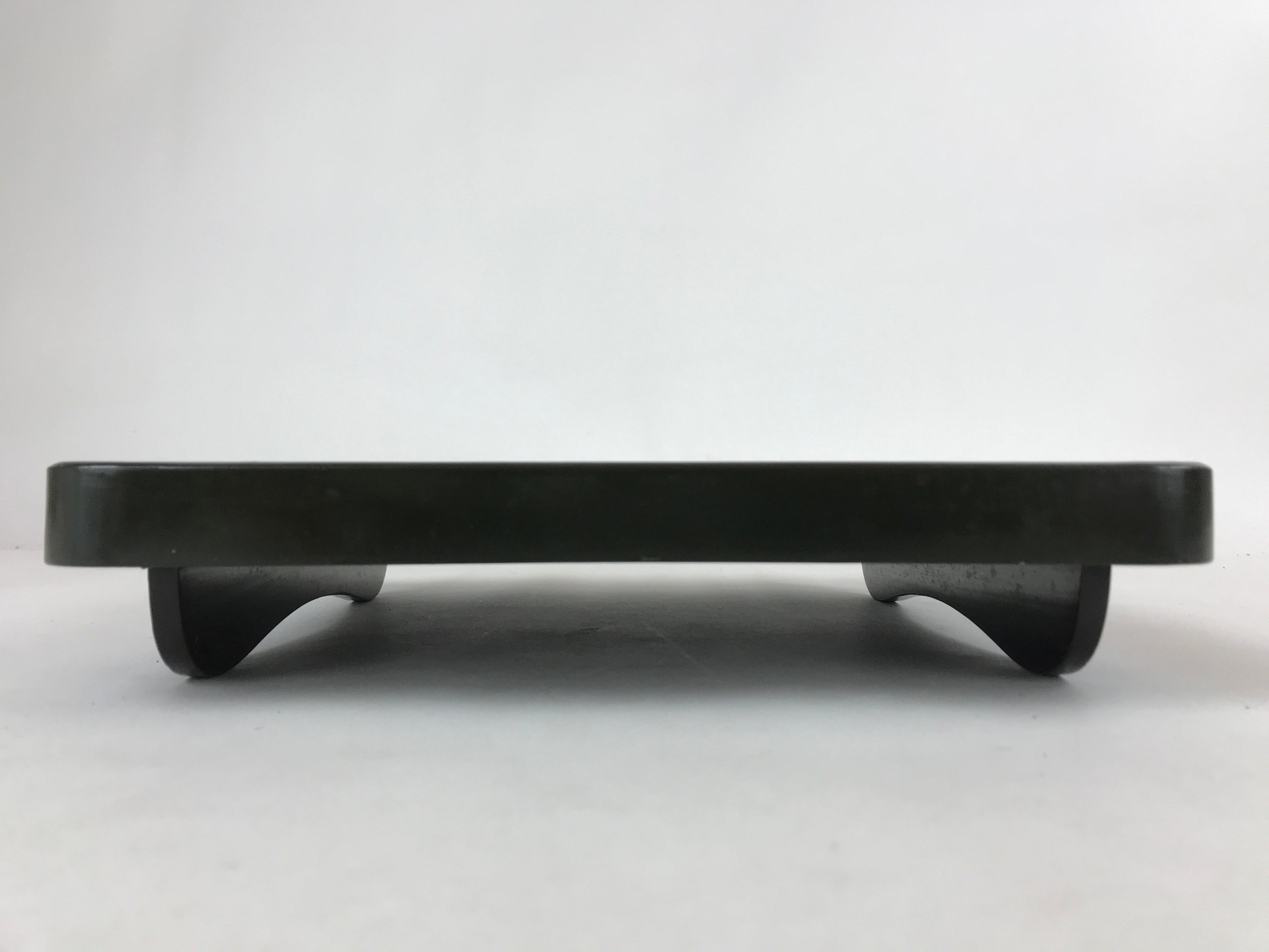 Japanese Lacquered Wooden Legged Tray Table Vtg Square Ozen Black Red L110