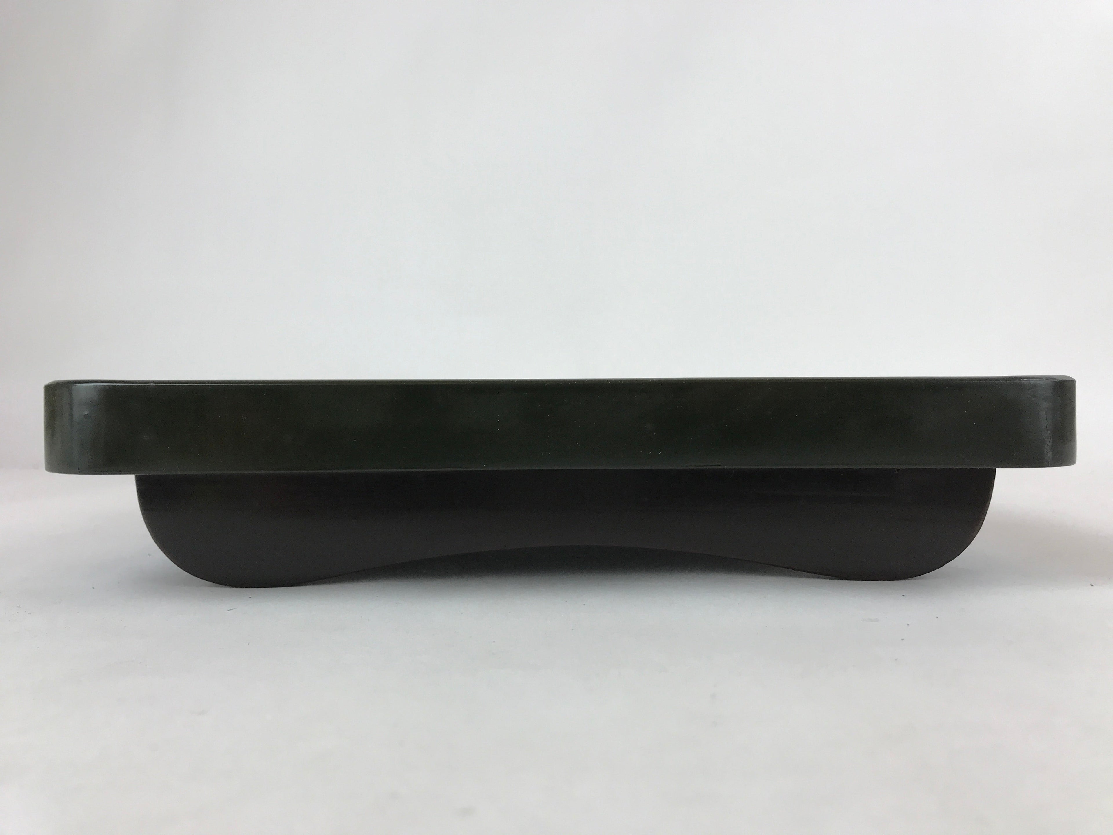Japanese Lacquered Wooden Legged Tray Table Vtg Square Ozen Black Red L110