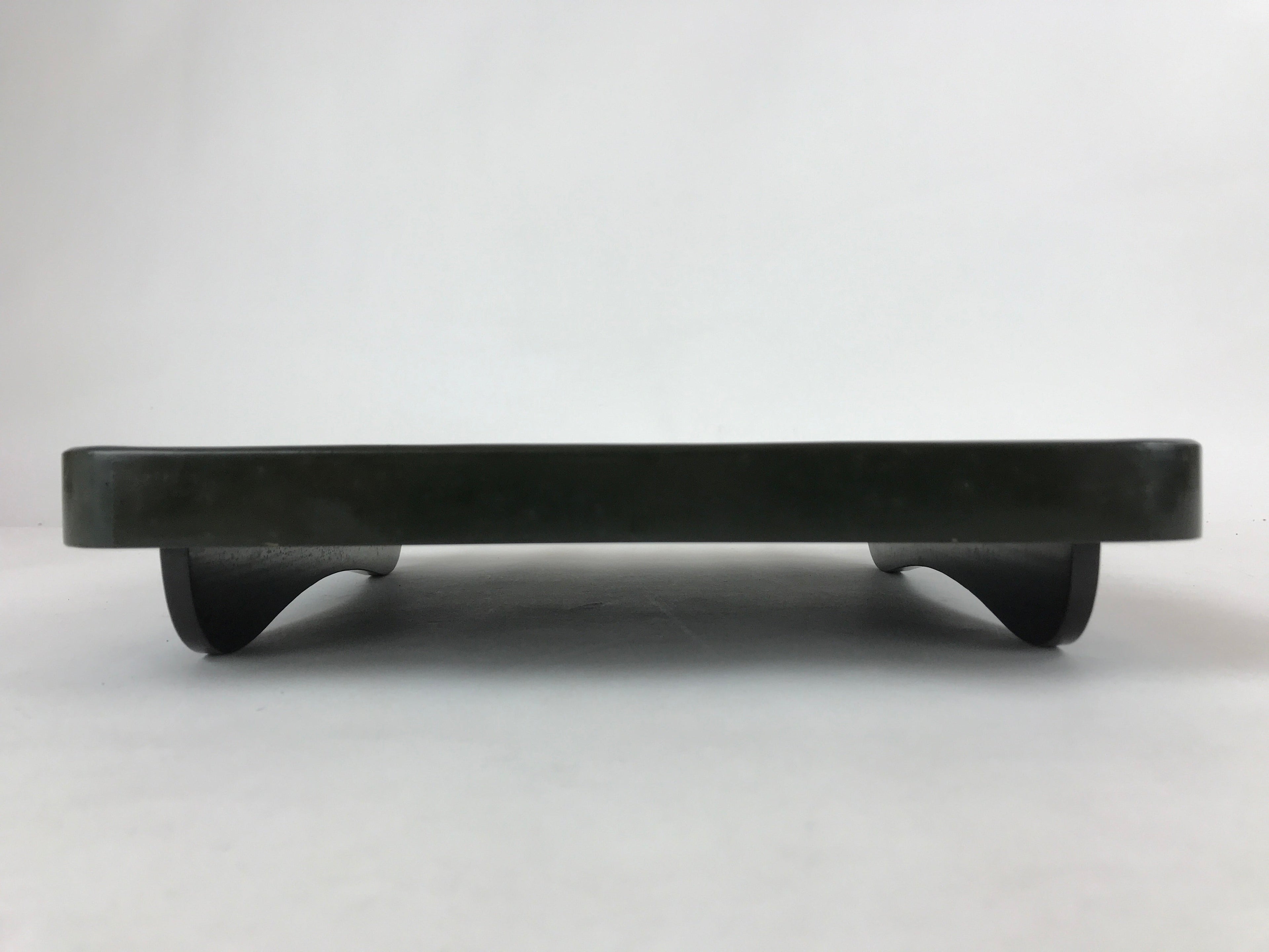 Japanese Lacquered Wooden Legged Tray Table Vtg Square Ozen Black Red L110