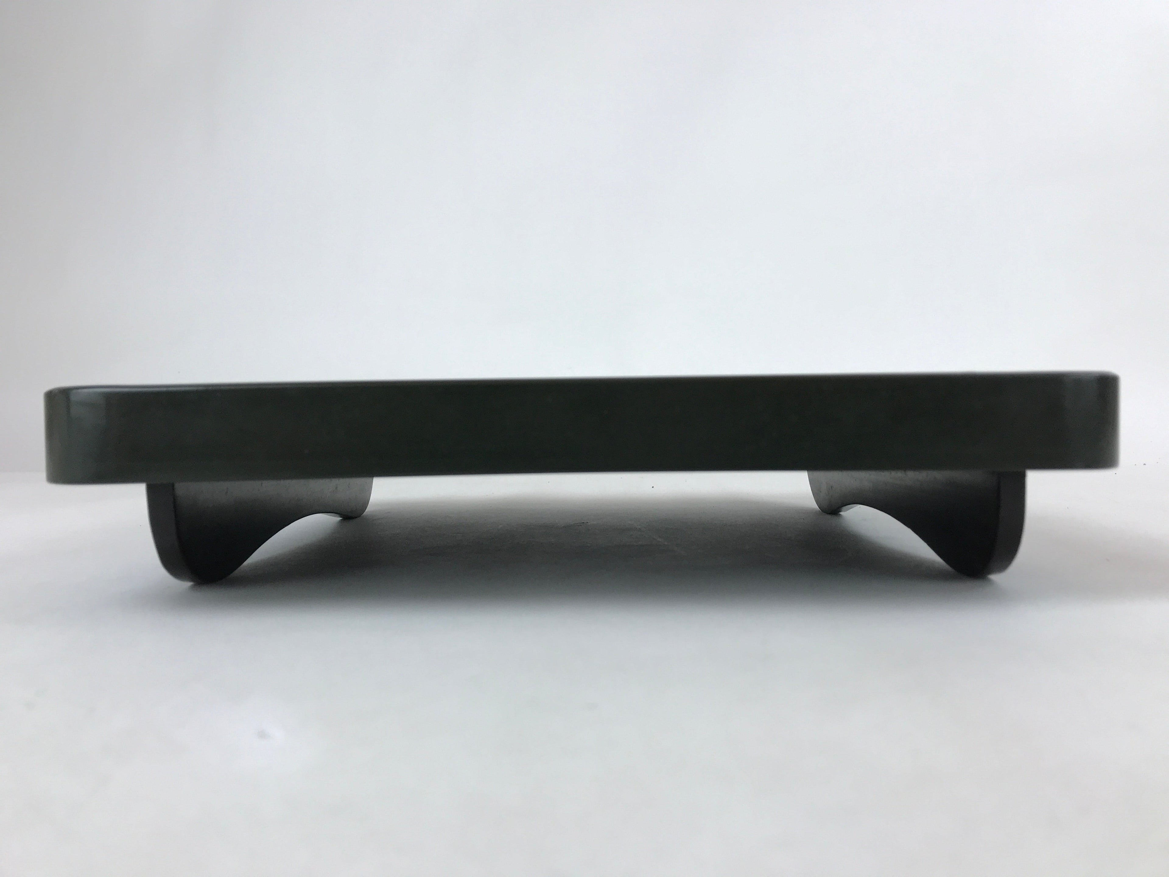 Japanese Lacquered Wooden Legged Tray Table Vtg Square Ozen Black Red L111