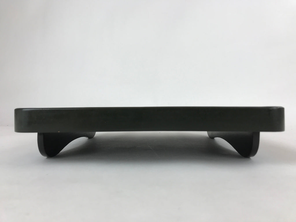 Japanese Lacquered Wooden Legged Tray Table Vtg Square Ozen Black Red L111