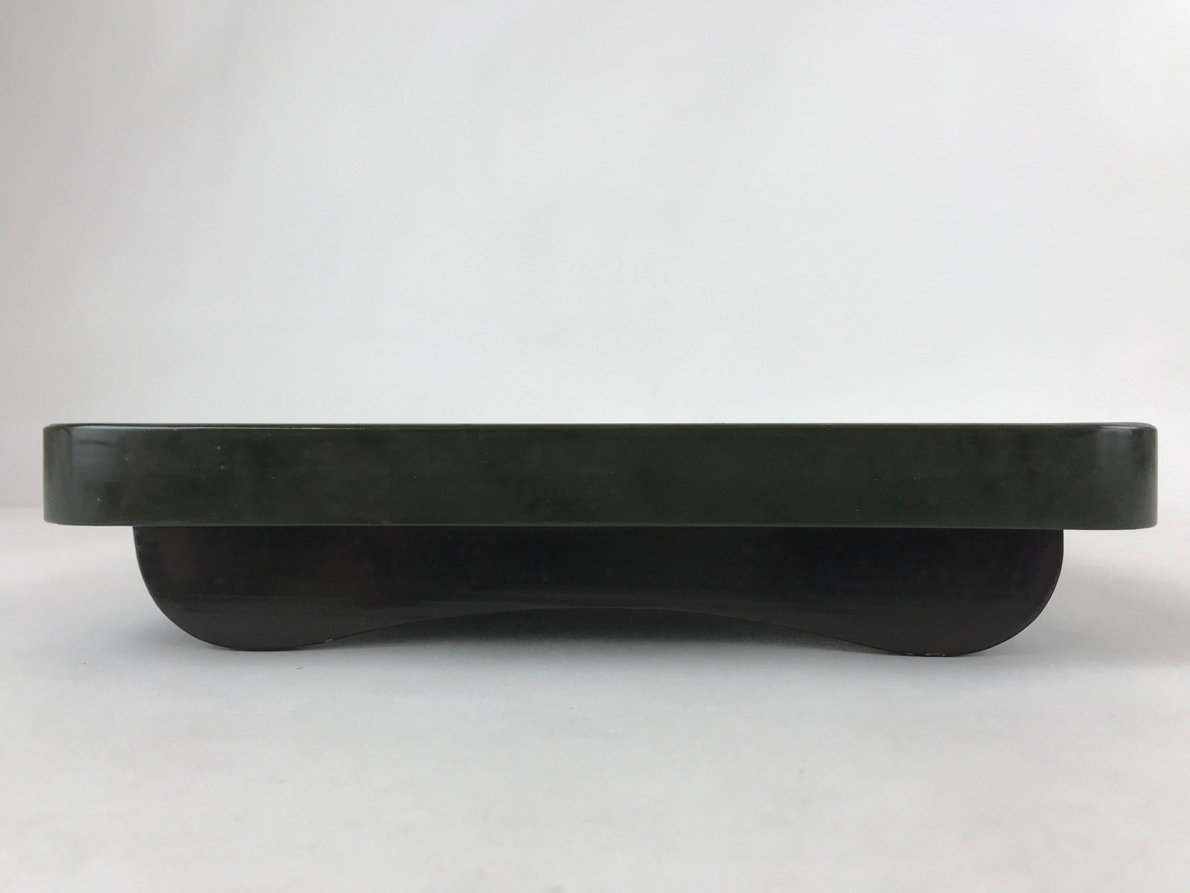 Japanese Lacquered Wooden Legged Tray Table Vtg Square Ozen Black Red L111