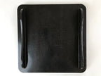 Japanese Lacquered Wooden Legged Tray Table Vtg Square Ozen Black Red L112