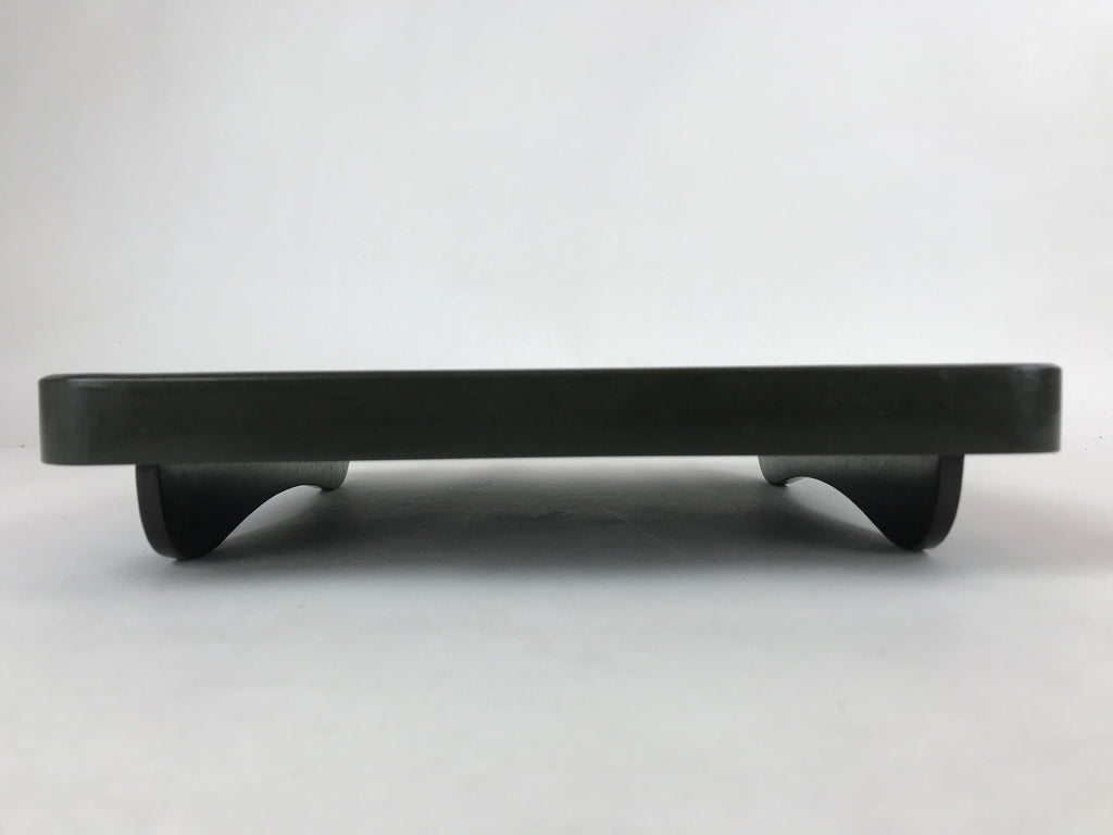Japanese Lacquered Wooden Legged Tray Table Vtg Square Ozen Black Red L112