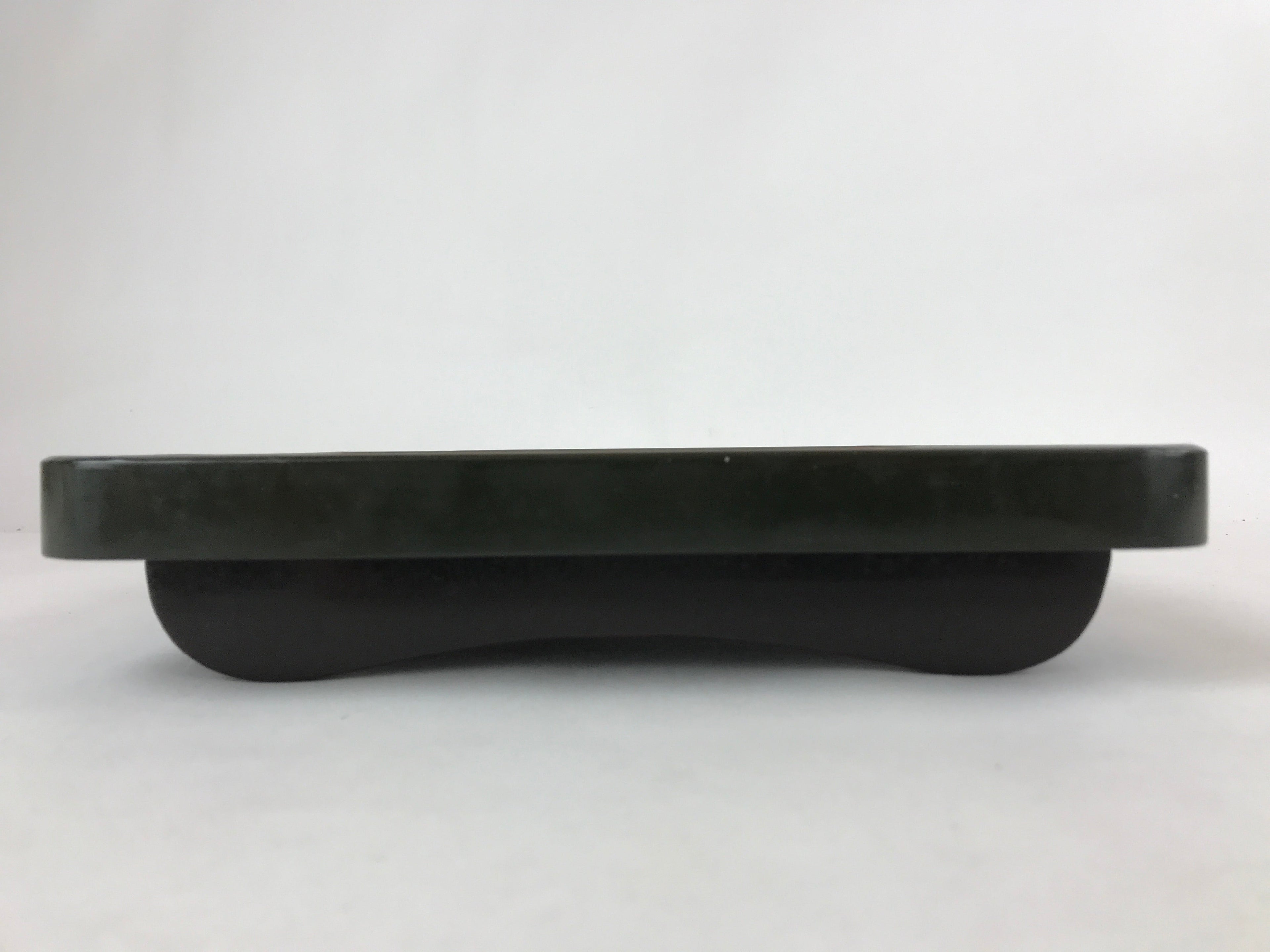 Japanese Lacquered Wooden Legged Tray Table Vtg Square Ozen Black Red L112