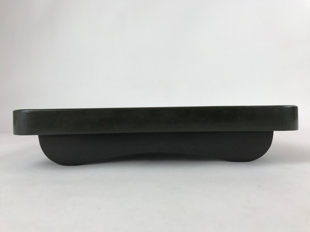 Japanese Lacquered Wooden Legged Tray Table Vtg Square Ozen Black Red L112